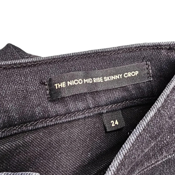 Denim Forum The Nico Mid Rise Skinny Crop Jeans  Size 24 - Picture 8 of 9